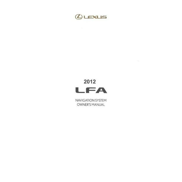 Bishko OEM Repair Maintenance Owner's Manual Bound for Lexus Lfa 2012 Bishko OEM Repair Maintenance Owner's Manual Bound for Lexus Lfa 2012